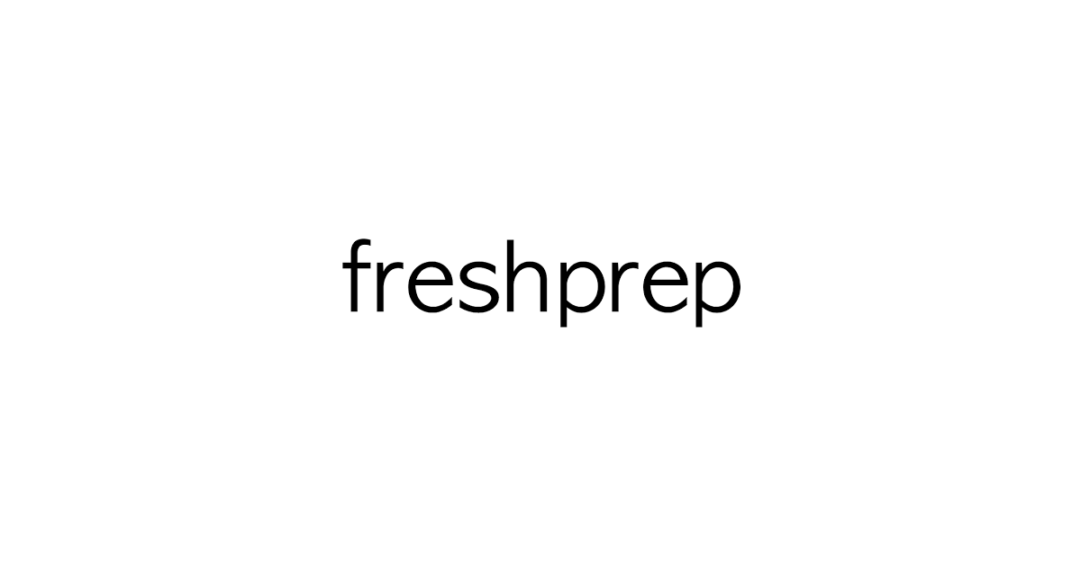 Fresh Prep CA Discount Code 2025
